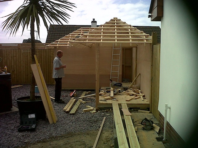 VIEW TOWARDS BAR AREA SHOWING HAND CUT ROOF